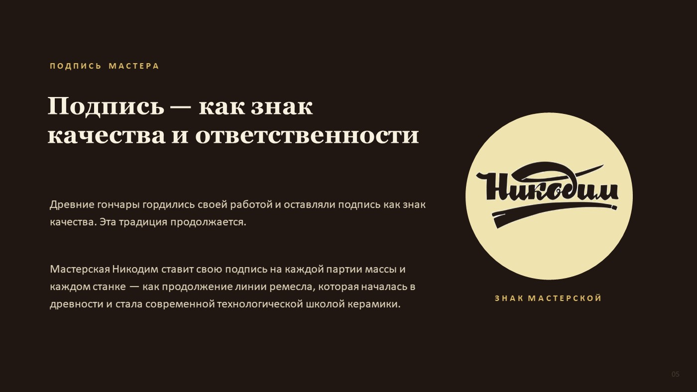 Легенда бренда Никодим — слайд 5